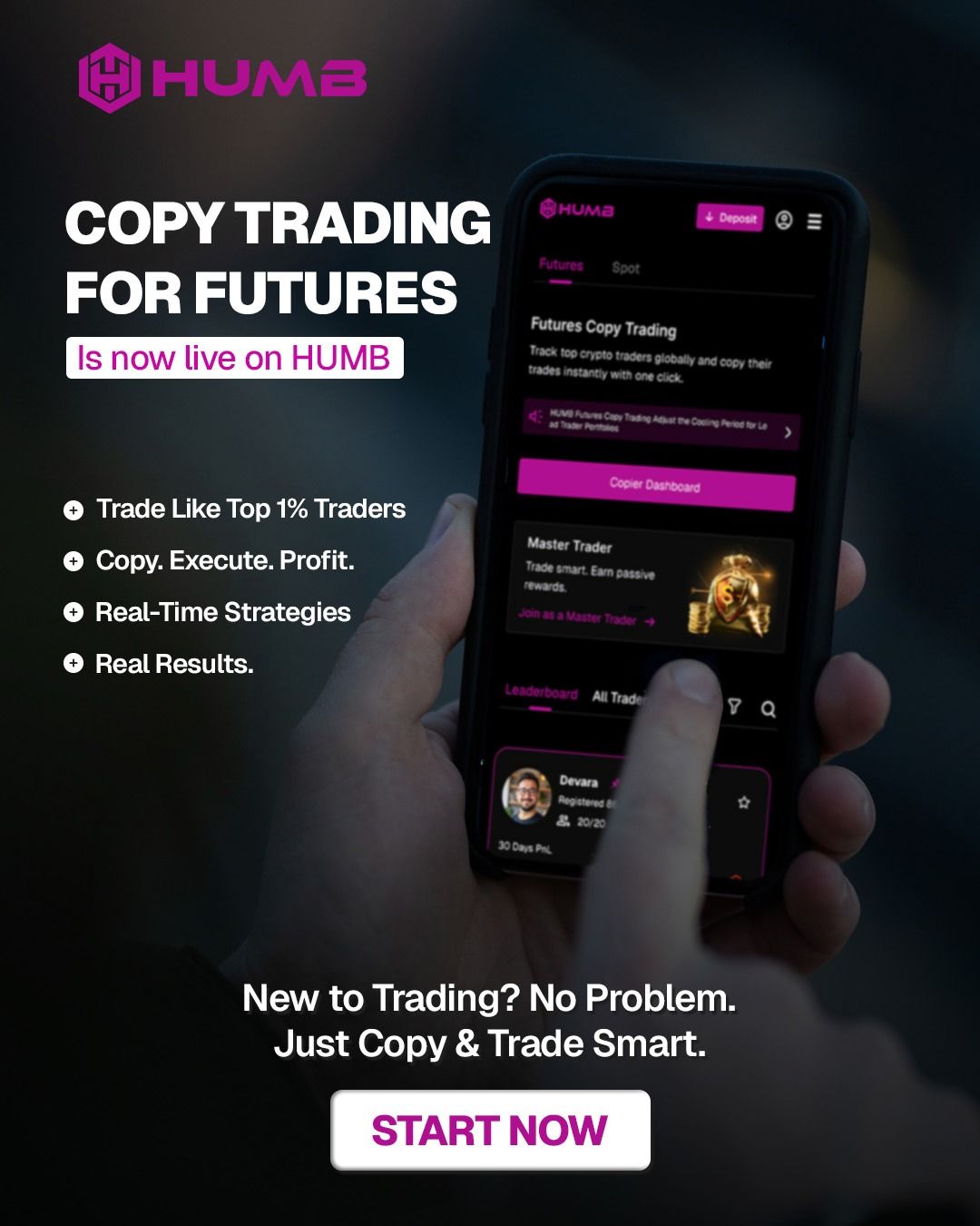 Copy Trading for Futures is NOW LIVE on HUMB Exchange